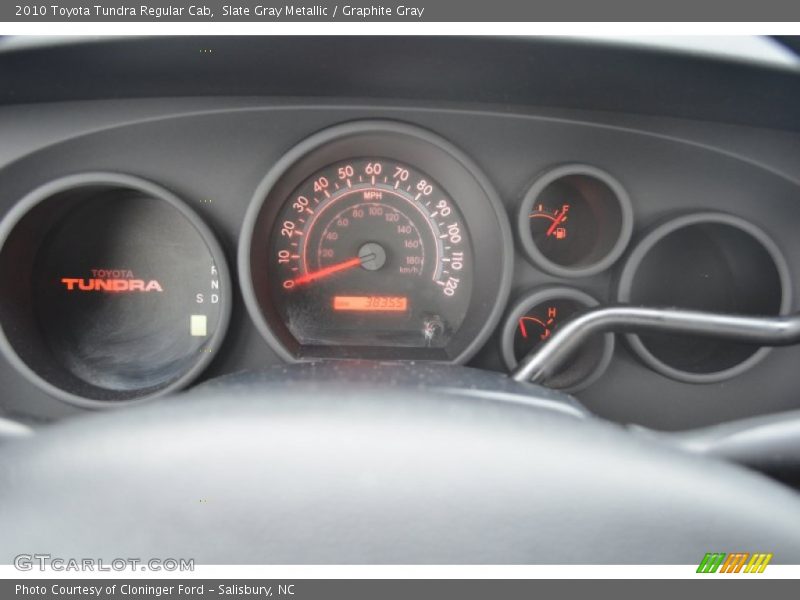 Slate Gray Metallic / Graphite Gray 2010 Toyota Tundra Regular Cab