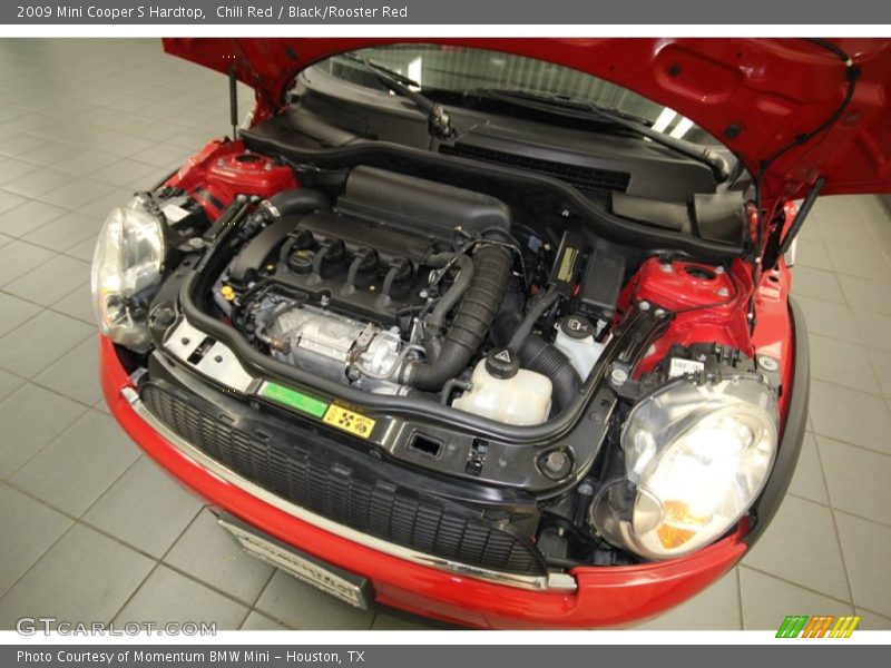 Chili Red / Black/Rooster Red 2009 Mini Cooper S Hardtop