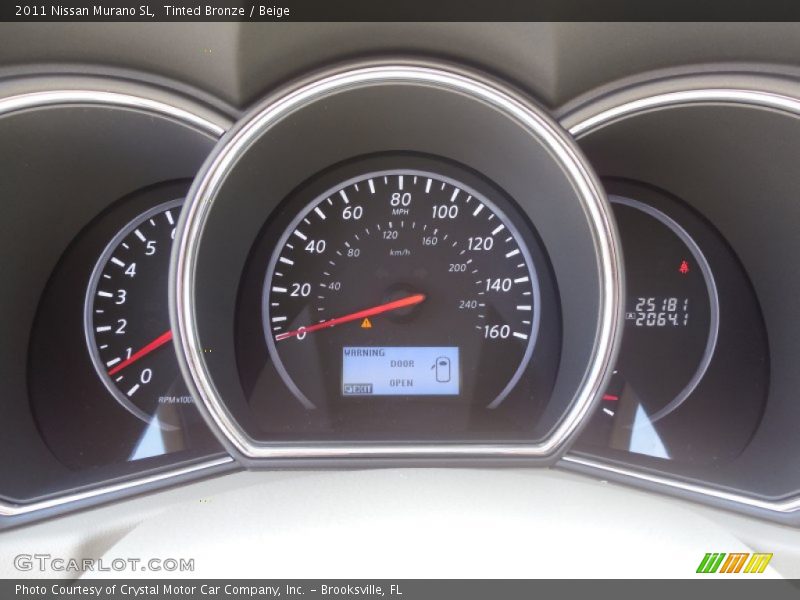  2011 Murano SL SL Gauges