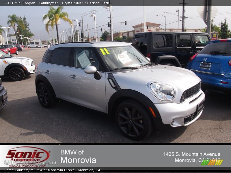 Crystal Silver / Carbon Black 2011 Mini Cooper S Countryman