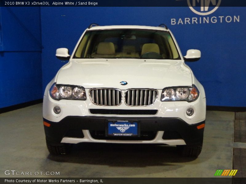 Alpine White / Sand Beige 2010 BMW X3 xDrive30i