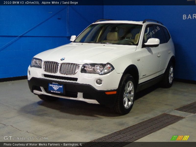 Alpine White / Sand Beige 2010 BMW X3 xDrive30i