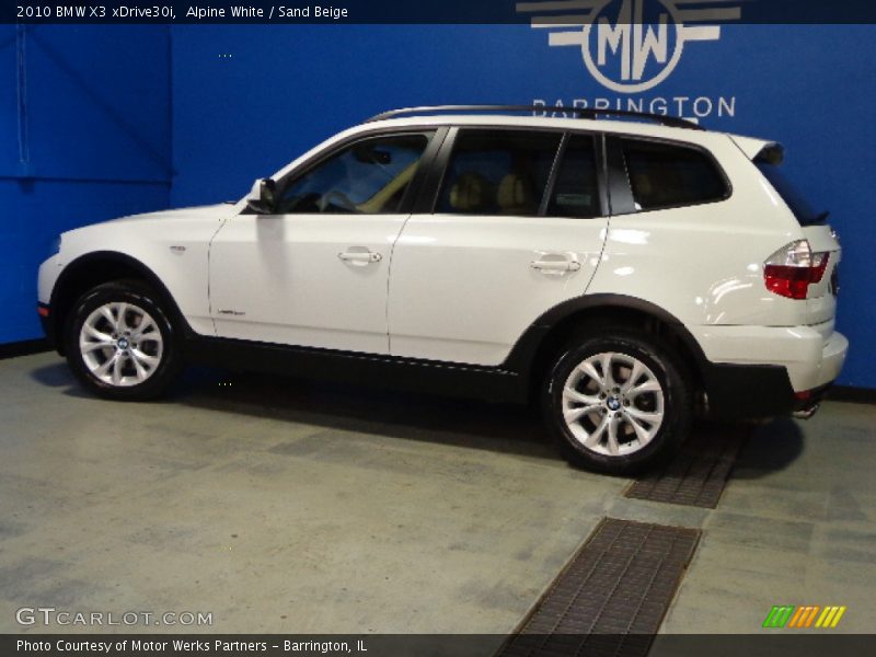 Alpine White / Sand Beige 2010 BMW X3 xDrive30i