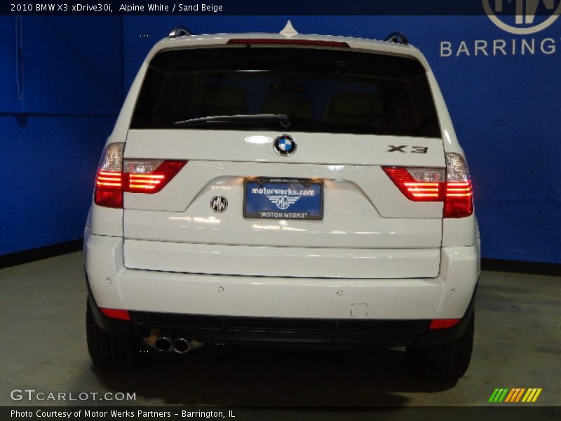 Alpine White / Sand Beige 2010 BMW X3 xDrive30i