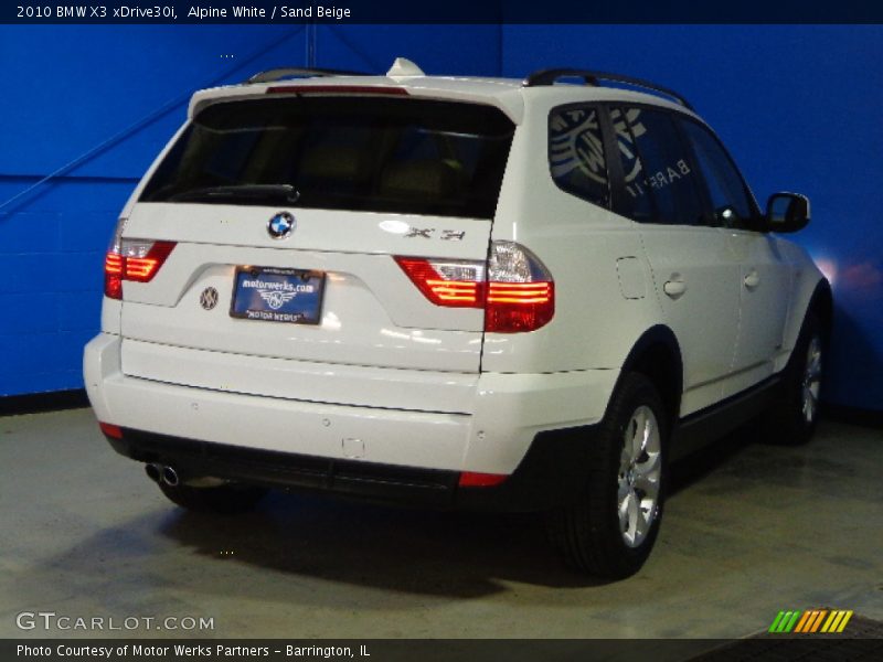 Alpine White / Sand Beige 2010 BMW X3 xDrive30i