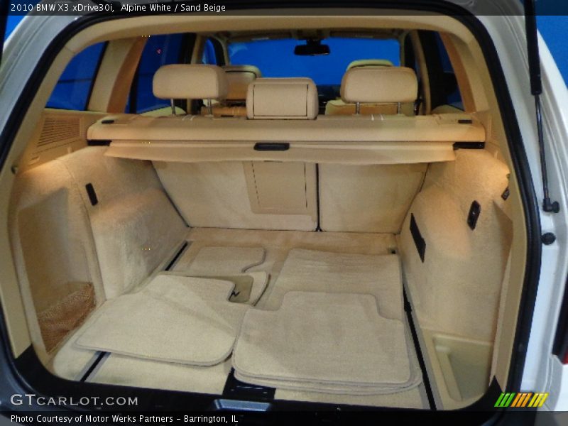 Alpine White / Sand Beige 2010 BMW X3 xDrive30i