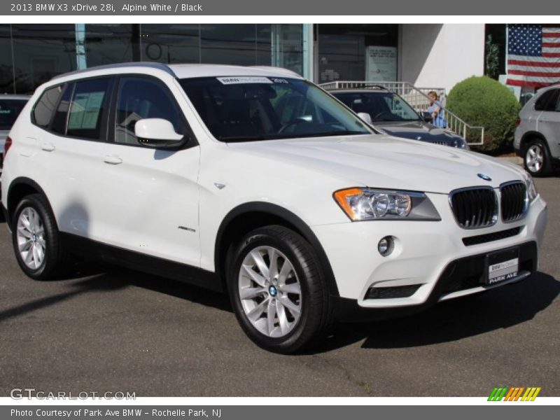 Alpine White / Black 2013 BMW X3 xDrive 28i