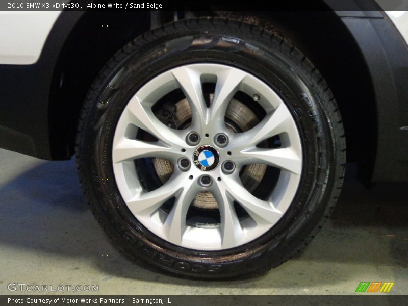 Alpine White / Sand Beige 2010 BMW X3 xDrive30i