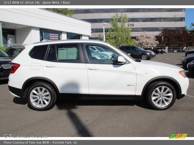 Alpine White / Black 2013 BMW X3 xDrive 28i