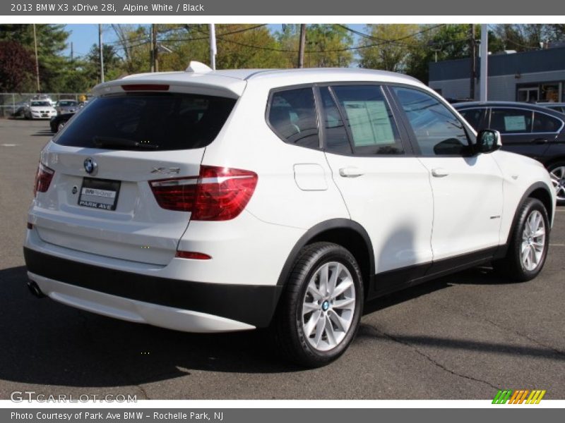 Alpine White / Black 2013 BMW X3 xDrive 28i