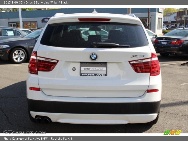 Alpine White / Black 2013 BMW X3 xDrive 28i