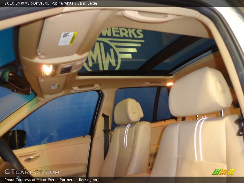 Alpine White / Sand Beige 2010 BMW X3 xDrive30i