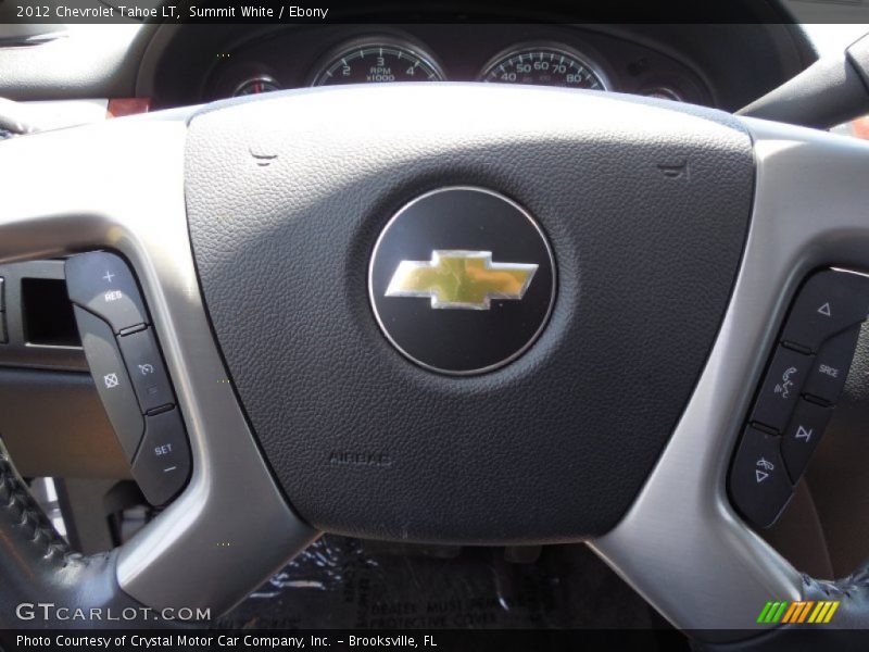 Summit White / Ebony 2012 Chevrolet Tahoe LT