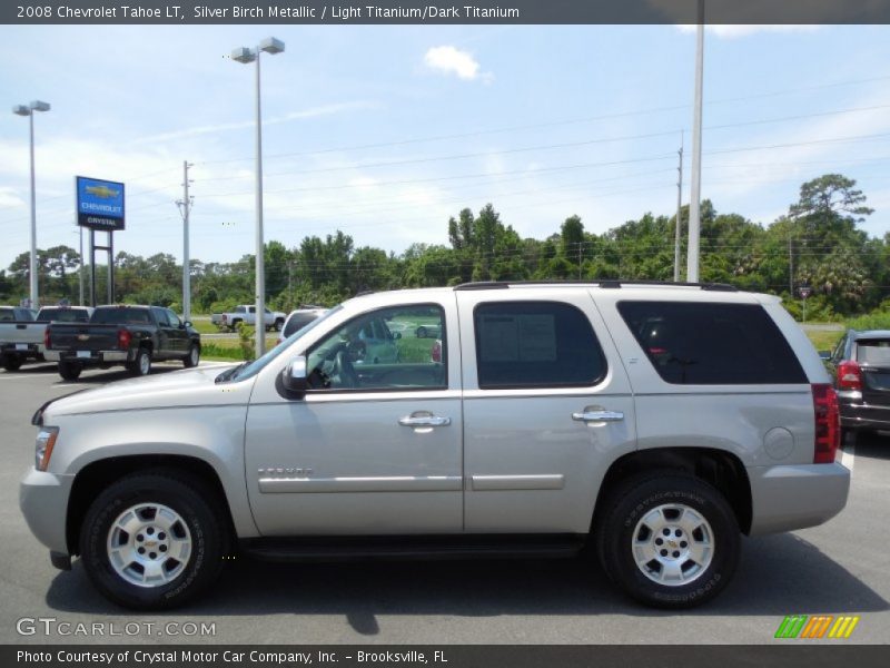 Silver Birch Metallic / Light Titanium/Dark Titanium 2008 Chevrolet Tahoe LT