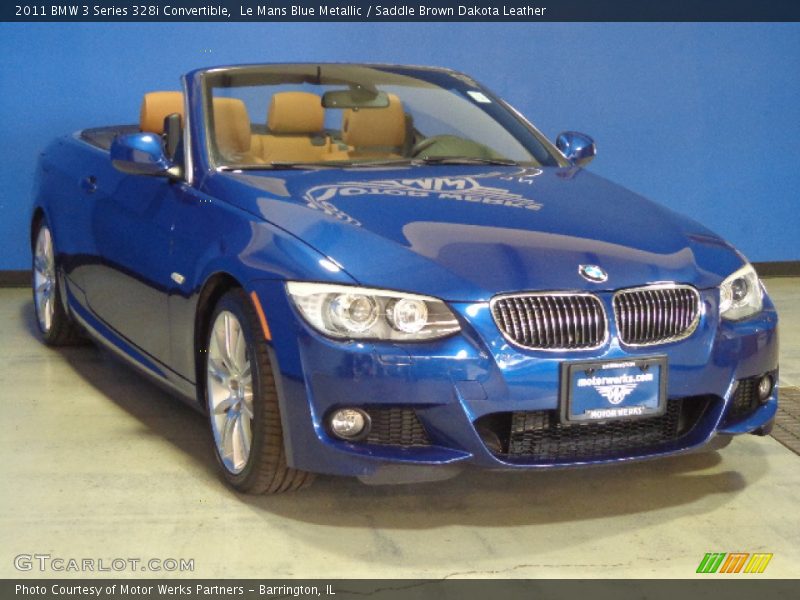 Le Mans Blue Metallic / Saddle Brown Dakota Leather 2011 BMW 3 Series 328i Convertible