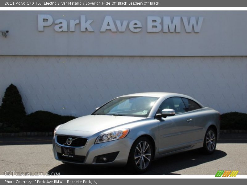 Electric Silver Metallic / Soverign Hide Off Black Leather/Off Black 2011 Volvo C70 T5