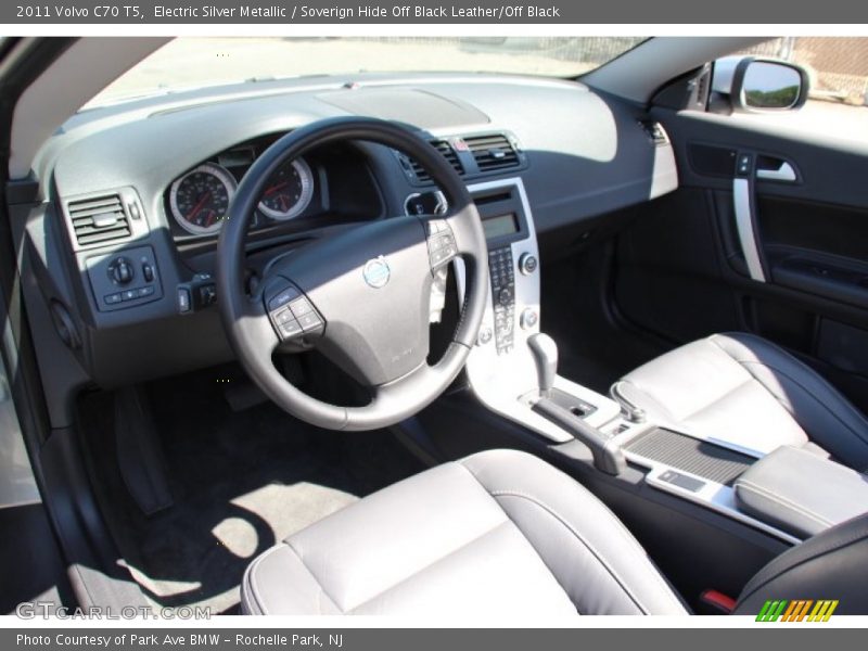 Electric Silver Metallic / Soverign Hide Off Black Leather/Off Black 2011 Volvo C70 T5