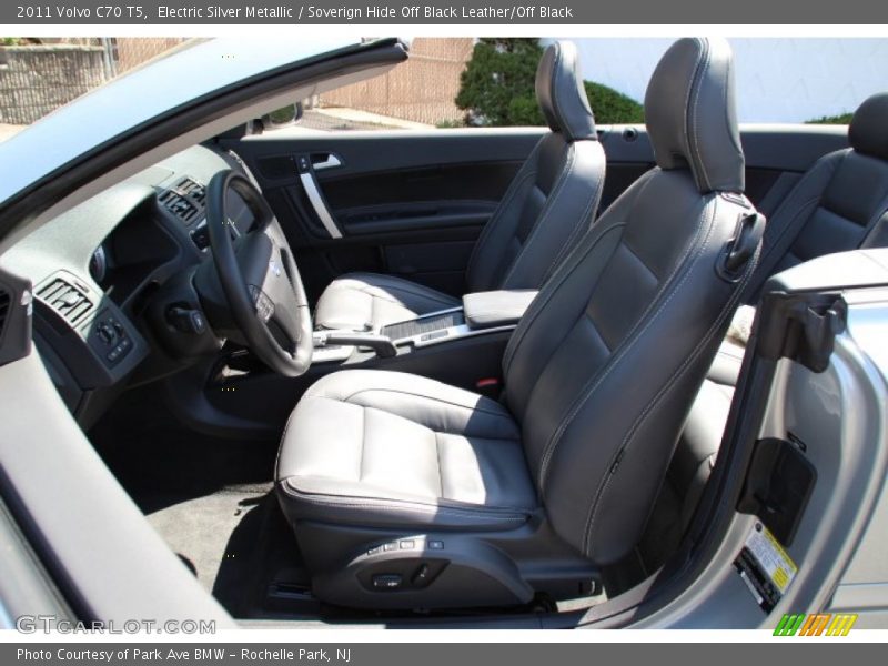 Electric Silver Metallic / Soverign Hide Off Black Leather/Off Black 2011 Volvo C70 T5