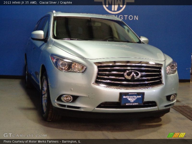 Glacial Silver / Graphite 2013 Infiniti JX 35 AWD