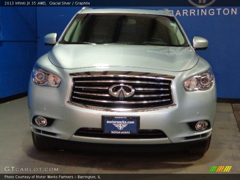 Glacial Silver / Graphite 2013 Infiniti JX 35 AWD