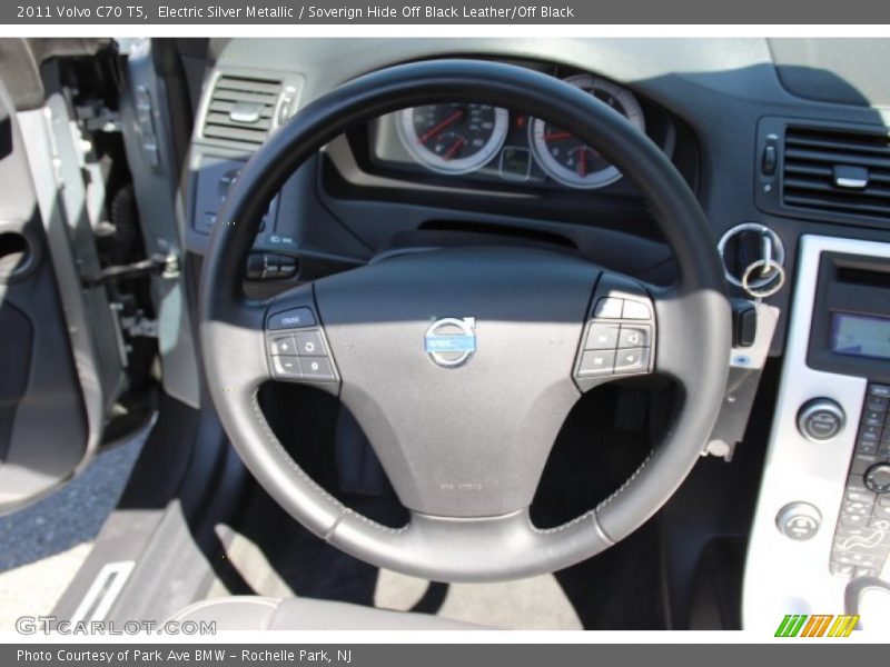 Electric Silver Metallic / Soverign Hide Off Black Leather/Off Black 2011 Volvo C70 T5