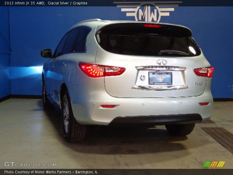 Glacial Silver / Graphite 2013 Infiniti JX 35 AWD