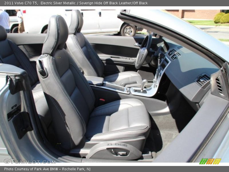 Electric Silver Metallic / Soverign Hide Off Black Leather/Off Black 2011 Volvo C70 T5