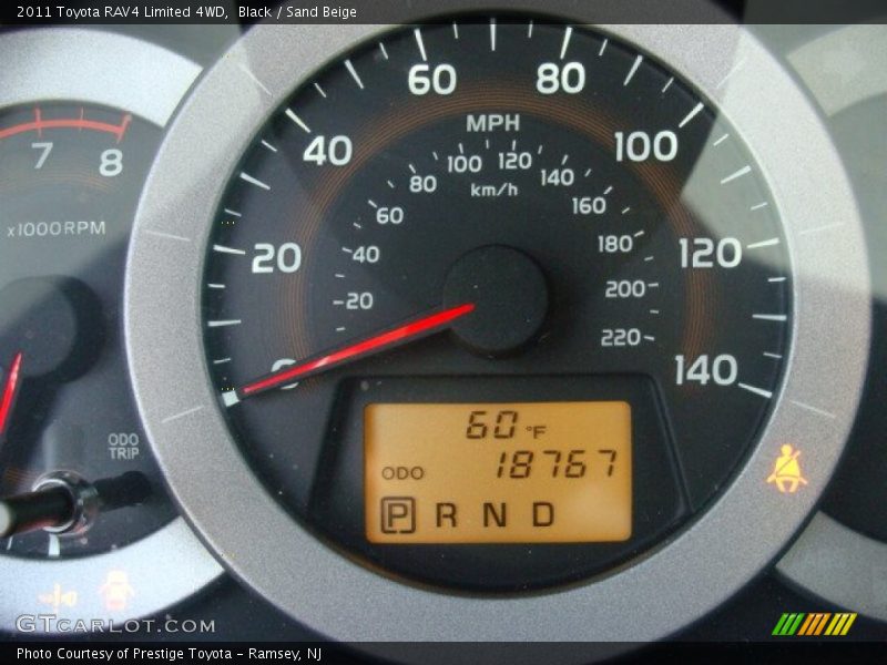 Black / Sand Beige 2011 Toyota RAV4 Limited 4WD