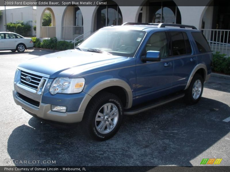 Sport Blue Metallic / Camel 2009 Ford Explorer Eddie Bauer