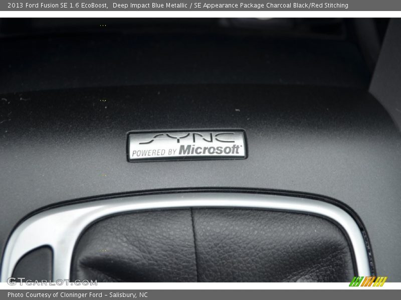 Deep Impact Blue Metallic / SE Appearance Package Charcoal Black/Red Stitching 2013 Ford Fusion SE 1.6 EcoBoost