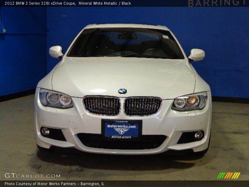 Mineral White Metallic / Black 2012 BMW 3 Series 328i xDrive Coupe