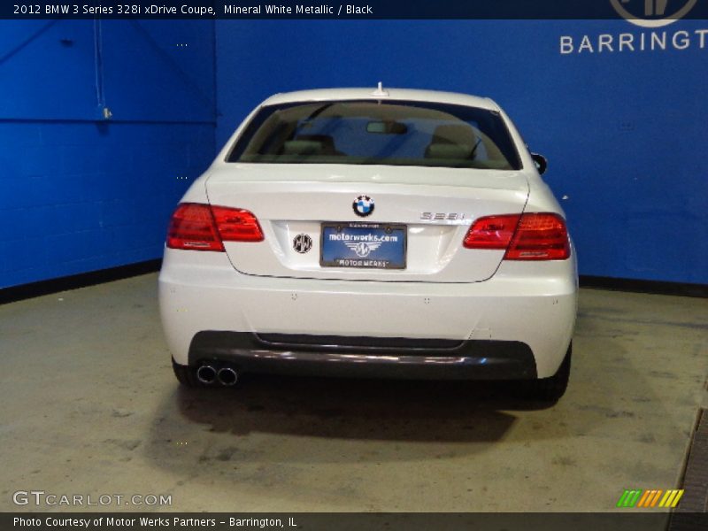 Mineral White Metallic / Black 2012 BMW 3 Series 328i xDrive Coupe