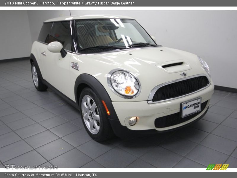 Pepper White / Gravity Tuscan Beige Leather 2010 Mini Cooper S Hardtop