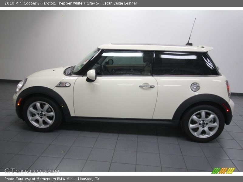 Pepper White / Gravity Tuscan Beige Leather 2010 Mini Cooper S Hardtop