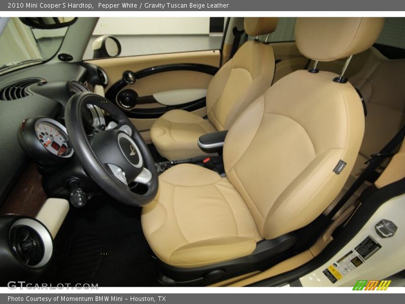 Pepper White / Gravity Tuscan Beige Leather 2010 Mini Cooper S Hardtop