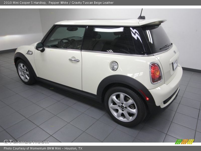 Pepper White / Gravity Tuscan Beige Leather 2010 Mini Cooper S Hardtop