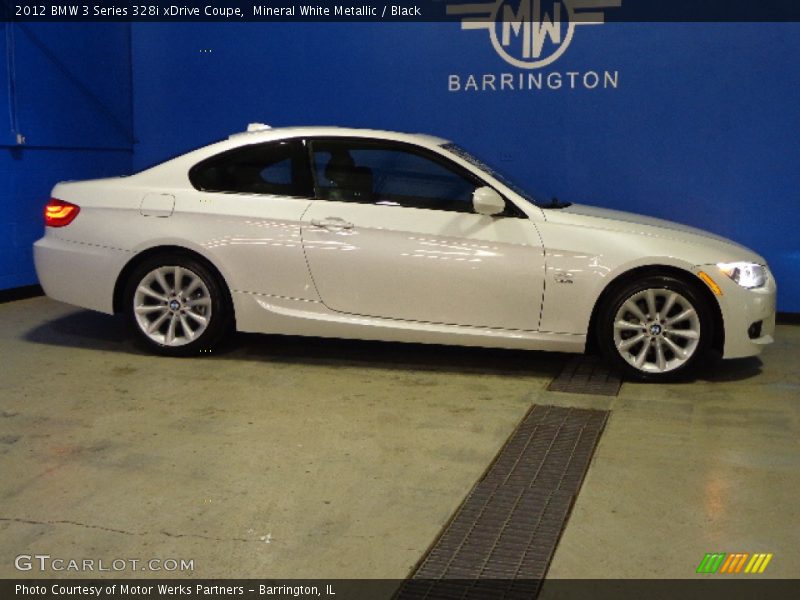 Mineral White Metallic / Black 2012 BMW 3 Series 328i xDrive Coupe