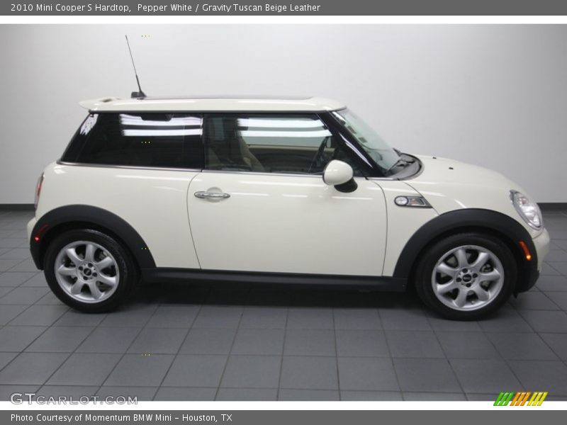 Pepper White / Gravity Tuscan Beige Leather 2010 Mini Cooper S Hardtop
