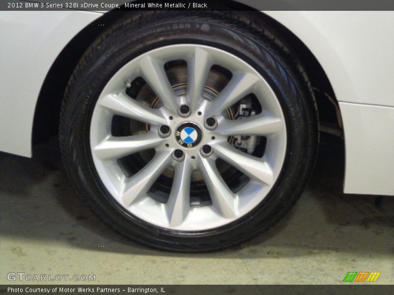 Mineral White Metallic / Black 2012 BMW 3 Series 328i xDrive Coupe