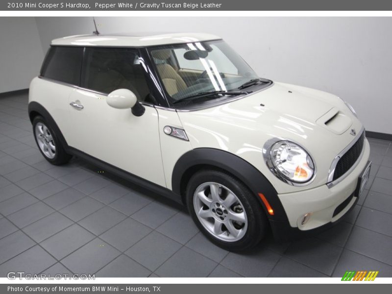 Pepper White / Gravity Tuscan Beige Leather 2010 Mini Cooper S Hardtop