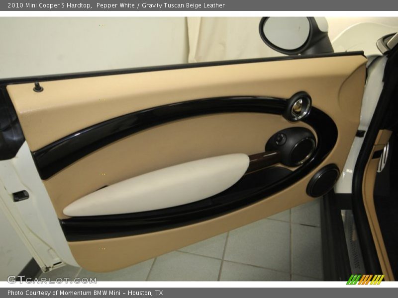 Pepper White / Gravity Tuscan Beige Leather 2010 Mini Cooper S Hardtop