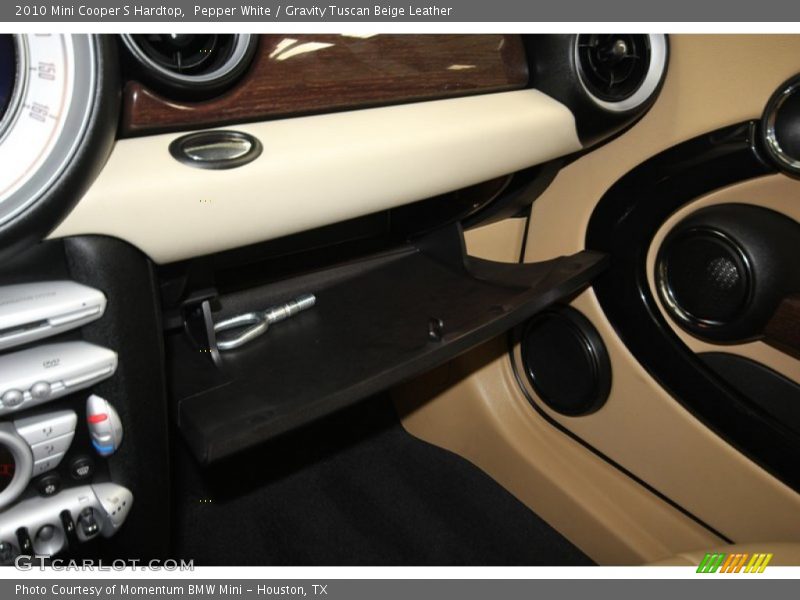 Pepper White / Gravity Tuscan Beige Leather 2010 Mini Cooper S Hardtop