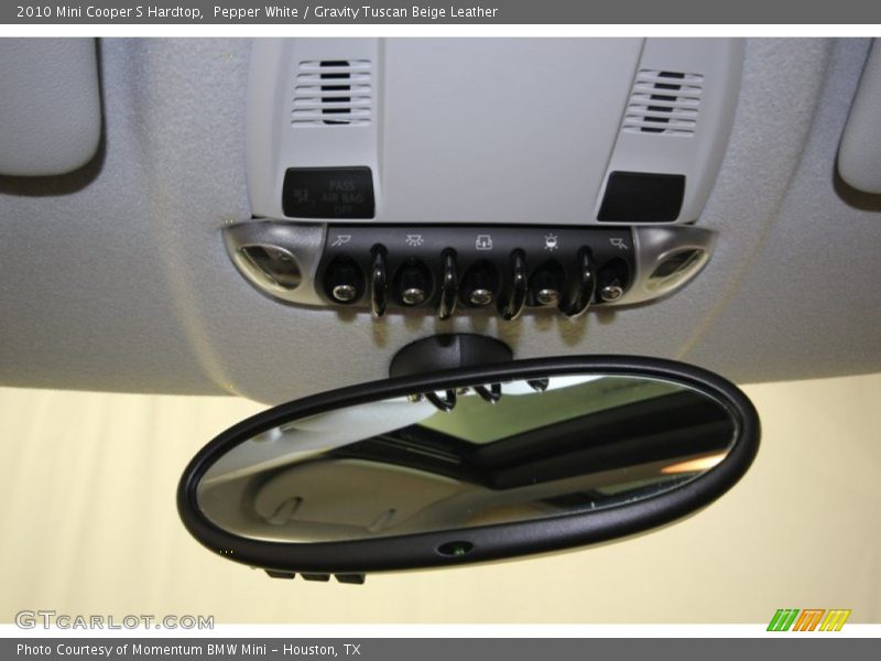 Pepper White / Gravity Tuscan Beige Leather 2010 Mini Cooper S Hardtop