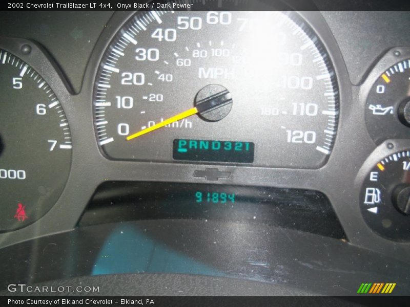 Onyx Black / Dark Pewter 2002 Chevrolet TrailBlazer LT 4x4