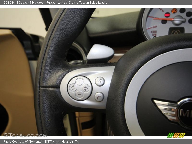 Pepper White / Gravity Tuscan Beige Leather 2010 Mini Cooper S Hardtop