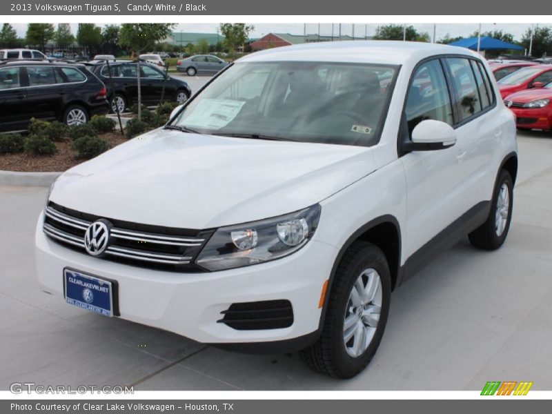 Candy White / Black 2013 Volkswagen Tiguan S