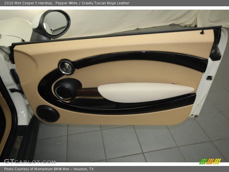 Pepper White / Gravity Tuscan Beige Leather 2010 Mini Cooper S Hardtop