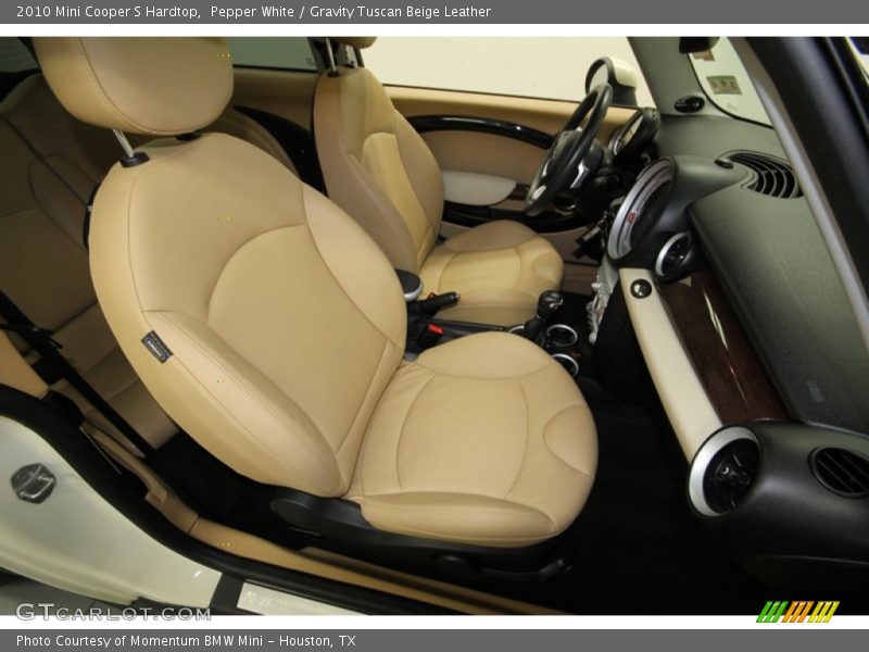 Pepper White / Gravity Tuscan Beige Leather 2010 Mini Cooper S Hardtop