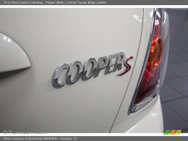 Pepper White / Gravity Tuscan Beige Leather 2010 Mini Cooper S Hardtop