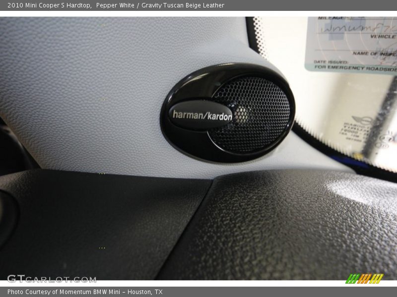 Pepper White / Gravity Tuscan Beige Leather 2010 Mini Cooper S Hardtop